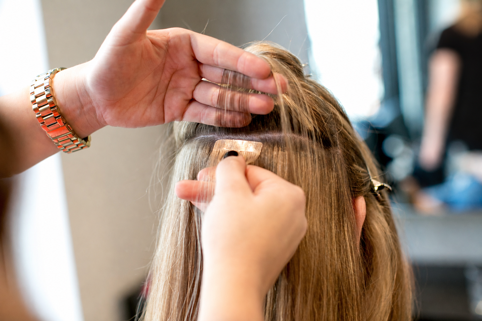 Preparing a precise section for tape extensions